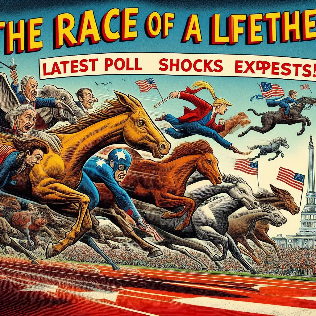 The Race of a Lifetime - Kamala vs. Trump. Can Kamala Harris Overtake Donald Trump in 2024? Latest Poll Shocks Experts!